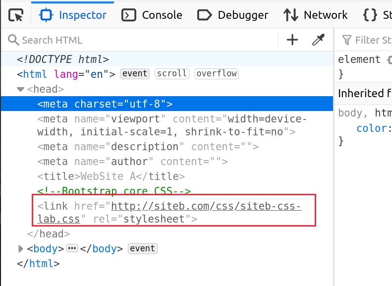 Same Origin Policy to Images and CSS, figure 2