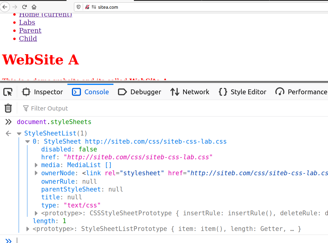 Same Origin Policy to Images and CSS, figure 3